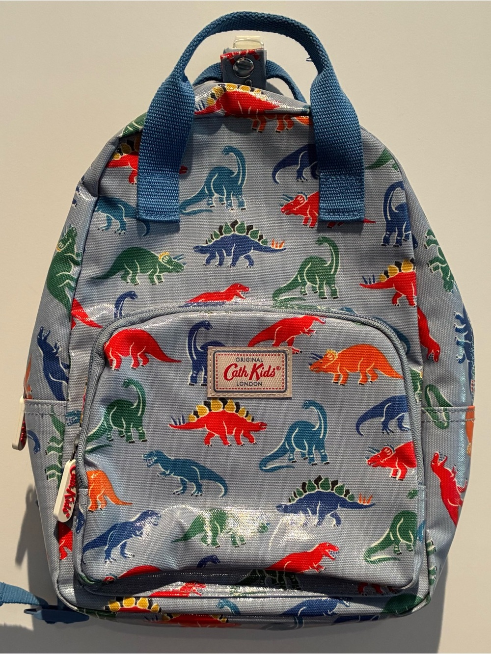 Cath Kids Blue Dino Print Kids Backpack